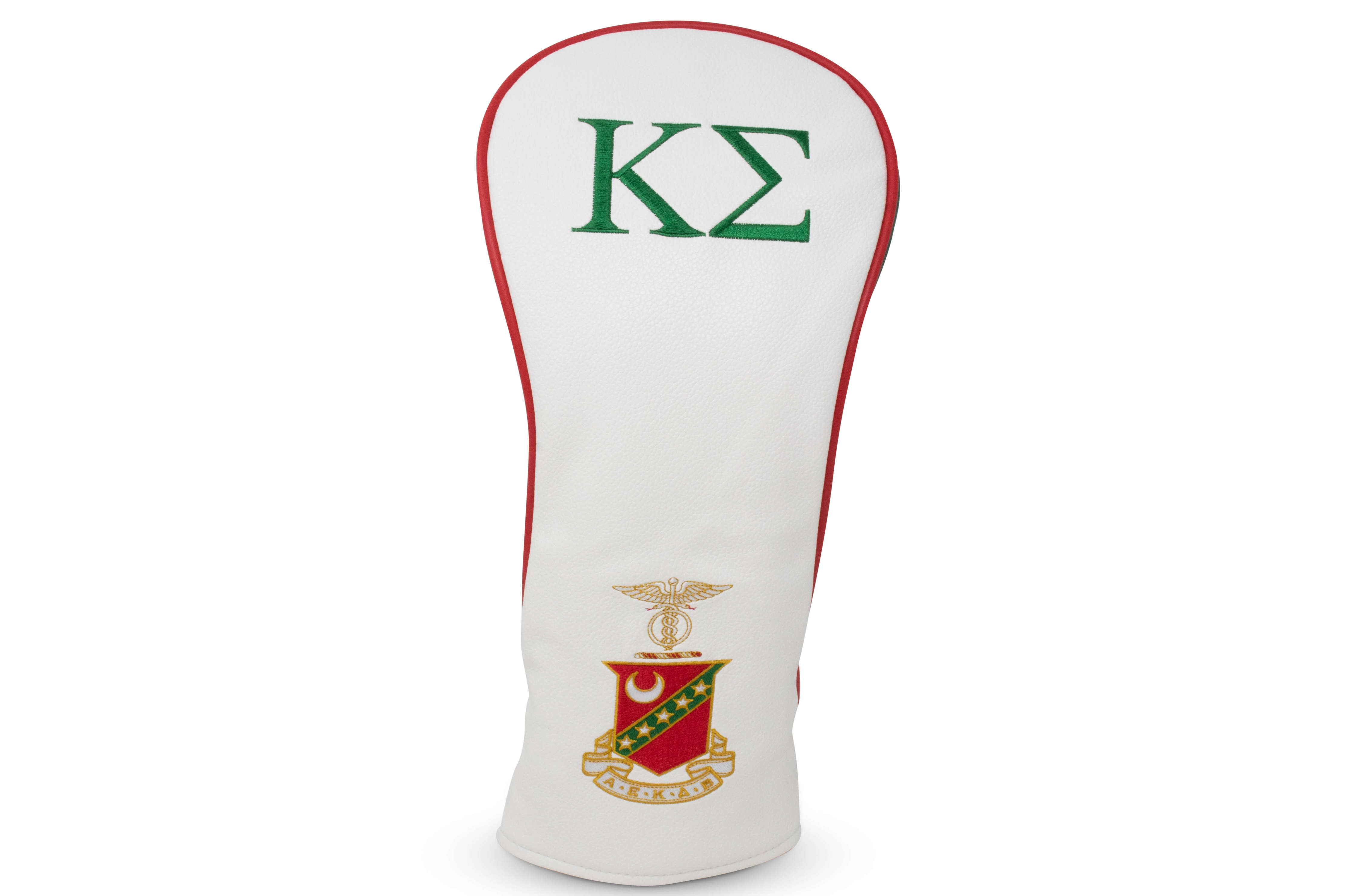 White Kappa Sigma Golf Driver Headcover Fraternity